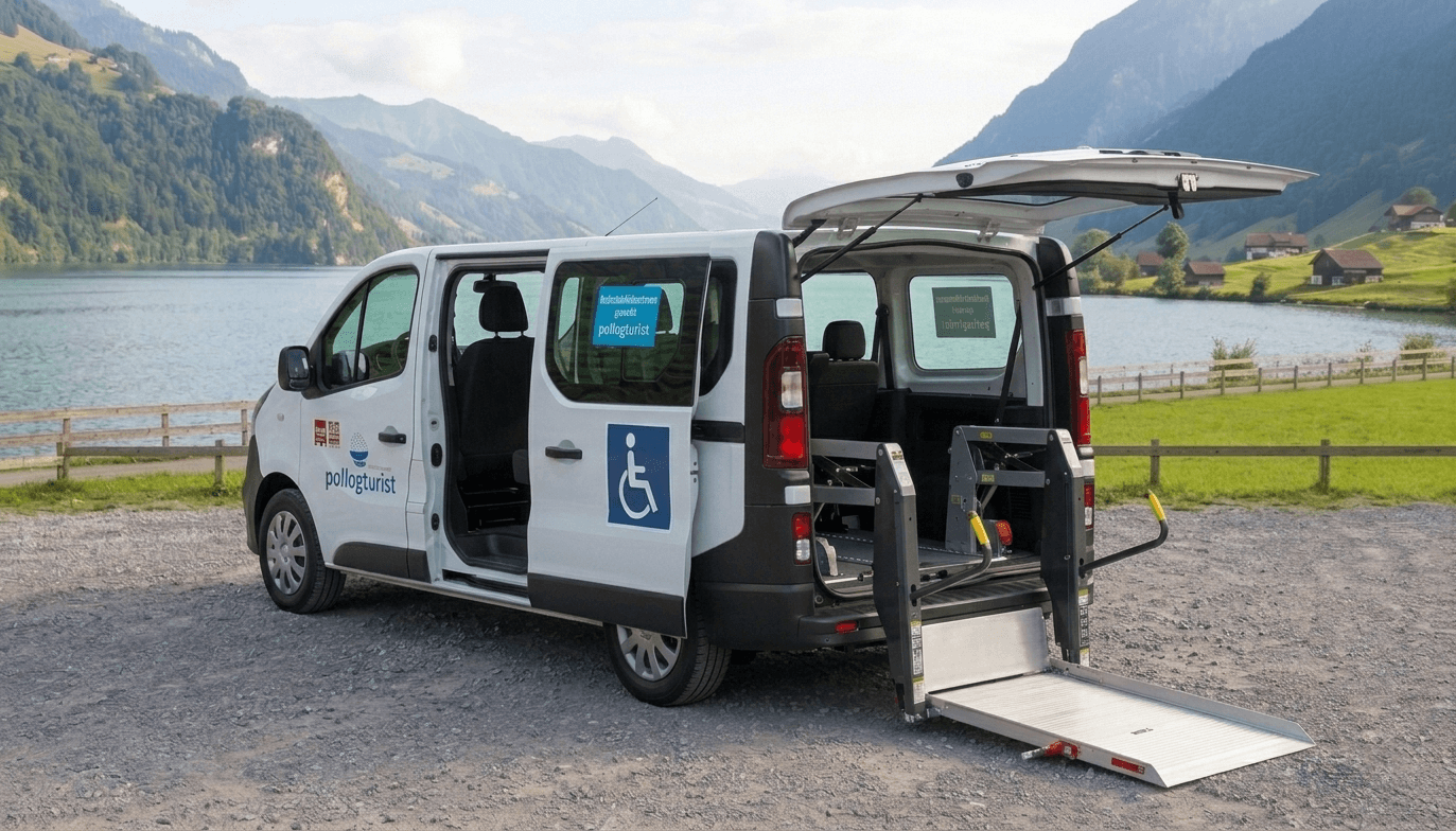 Rollstuhltransporter mit elektrischer Rampe